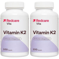 Produktbild von Redcare Vita Vitamin K2 MK-7 Kapseln vegan laktosefrei glutenfrei 100 Stück