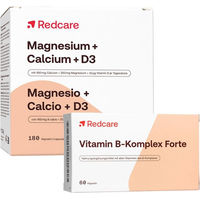Produktbild von RedCare Vitamin B-Komplex Forte mit Magnesium, Calcium und Vitamin D3 Kapseln 240 Stück