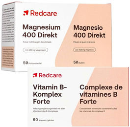 Redcare Vitamin B-Komplex Forte und Magnesium 400 Kapseln für Sportler – Bild 1 von 1