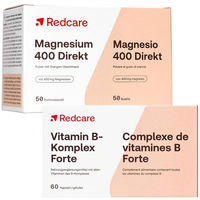 Produktbild von Redcare Vitamin B-Komplex Forte und Magnesium 400 Kapseln für Sportler