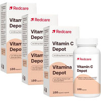 Produktbild von Redcare Vitamin C Depot Ascorbinsäure Kapseln 100 Stück