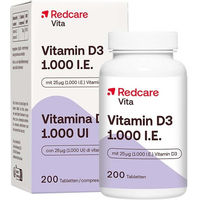 Produktbild von Redcare Vitamin D3 1000 I.E. Tabletten 200 Stück