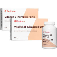 Produktbild von Redcare Vitamin D3 800 I.E. und B-Komplex Forte Tabletten