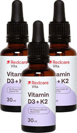 Redcare Vitamin D3 + K2 Tropfen vegetarisch ohne Zusatzstoffe – Bild 1 von 2
