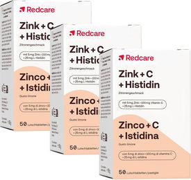 RedCare Zink mit Vitamin C und Histidin Lutschtabletten vegan und zuckerfrei 150 Stück – Bild 1 von 1