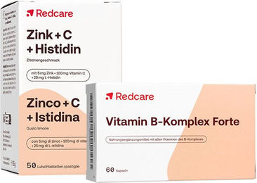 RedCare Zink + Vitamin C + Histidin + Vitamin B-Komplex Forte Kapseln vegan und zuckerfrei – Bild 1 von 1