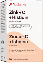 RedCare Zink, Vitamin C und Histidin Lutschtabletten vegan und zuckerfrei für Erwachsene – Bild 1 von 1