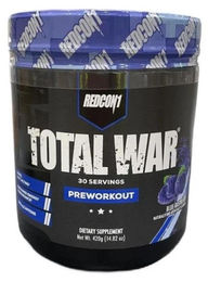 Redcon1 Total War Pre-Workout Nahrungsergänzungsmittel Blaue Himbeere Pulver 420 g – Bild 1 von 2