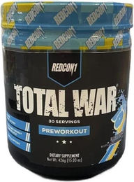 Redcon1 Total War Pre-Workout Nahrungsergänzungsmittel Pulver Zitrone 426 g – Bild 1 von 2