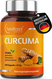 Redfood BIO Kurkuma Extrakt standardisiert 500 mg Kapseln – Bild 1 von 2