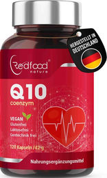 Redfood Coenzym Q10 Ubiquinon Kapseln vegan laktosefrei glutenfrei ohne Gelatine 240 Stück – Bild 1 von 2