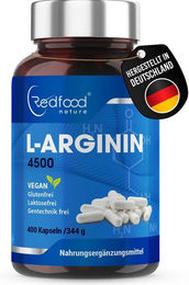 Redfood L-Arginin hochdosiert vegan 400 Kapseln – Bild 1 von 2