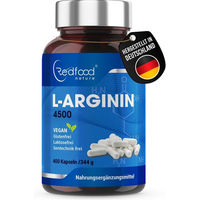 Produktbild von Redfood L-Arginin hochdosiert vegan 400 Kapseln