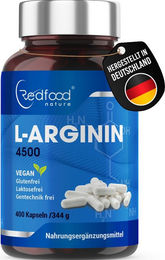 Redfood L-Arginin Kapseln vegan glutenfrei laktosefrei ohne Zusatzstoffe – Bild 1 von 2