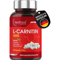 Produktbild von Redfood L-Carnitin Kapseln vegan ohne Zusatzstoffe