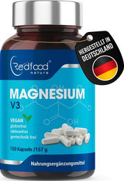 Redfood Magnesium V3 Komplex Kapseln vegan 180 Stück – Bild 1 von 2
