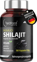 Redfood Mumijo Shilajit Kapseln vegan ohne Zusatzstoffe 180 Stück – Bild 1 von 2