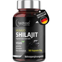 Produktbild von Redfood Mumijo Shilajit Kapseln vegan ohne Zusatzstoffe 180 Stück