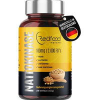 Produktbild von Redfood Nattokinase Kapseln vegan ohne Zusatzstoffe