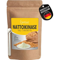 Produktbild von Redfood Nattokinase Pulver 100g vegan glutenfrei laktosefrei