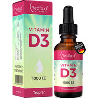 Produktbild von Redfood Vitamin D3 1000 IE 25 µg Tropfen vegan mit MCT Öl aus Kokos