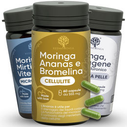 RedMoringa Anti-Cellulite Komplex mit Bromelain und Moringa – Vegan Kapseln ohne Zusatzstoffe – 180 Tage – Bild 1 von 4