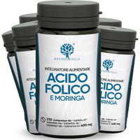 Produktbild von RedMoringa Folsäure Bio Nahrungsergänzungsmittel Tabletten vegan glutenfrei für Schwangere und Stillende
