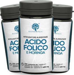 RedMoringa Folsäure Bio Tabletten vegan glutenfrei für Schwangere und Stillende – Bild 1 von 4