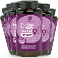 Produktbild von RedMoringa Kinderwunsch Frau Kapseln mit Bio Moringa, Resveratrol und Folsäure, 360 Kapseln