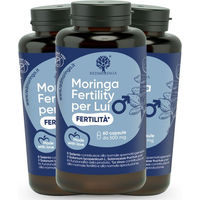 Produktbild von RedMoringa Kinderwunsch Mann Kapseln mit L-Carnitin, Lycopin, Selen, Zink und Bio Moringa, vegan, glutenfrei, 180 Kapseln
