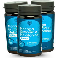 Produktbild von RedMoringa Melatonin mit Escolzia, Griffonia und Bio Moringa Kapseln 180 Stück