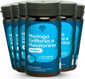 RedMoringa Melatonin mit Escolzia, Griffonia und Bio Moringa Kapseln 360 Stück – Bild 1 von 3