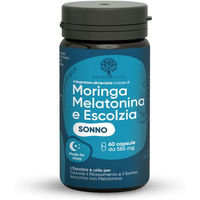 Produktbild von RedMoringa Melatonin mit Escolzia, Griffonia und Bio Moringa Kapseln 60 Stück