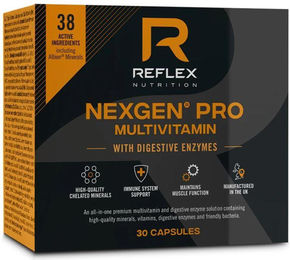 Reflex Nutrition Nexgen PRO mit Verdauungsenzymen 30 Kapseln – Bild 1 von 1