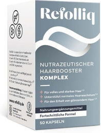 Refolliq Nutraceutical Hairbooster Complex Biotin-Komplex vegan Kapseln – Bild 1 von 3