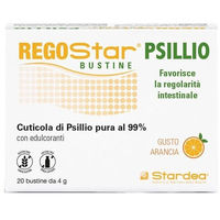 Produktbild von Regostar Psillio Stardea Flohsamenschalen Sticks glutenfrei und laktosefrei 20 Beutel