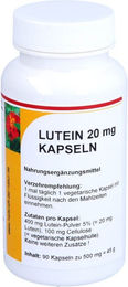 Reinhildis-Apotheke Lutein 20 mg Kapseln 90 Stück vegetarisch ohne Zusatzstoffe – Bild 1 von 1