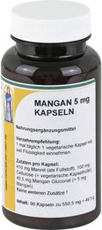 Reinhildis-Apotheke Mangan Gluconat 5 mg Kapseln 90 Stück – Bild 1 von 1