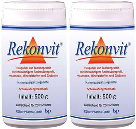 Rekonvit Köhler Pharma GmbH L-Glutamin Pulver Schokolade 500 g – Bild 1 von 1