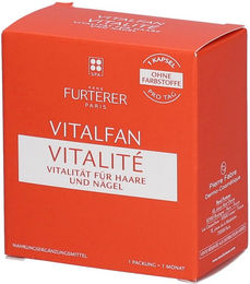 René Furterer VITALFAN Vitalité Kapseln mit Zink, Biotin und Selen, glutenfrei und laktosefrei, 30 Kapseln – Bild 1 von 2