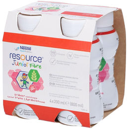 Resource Junior Fasertrinken Erdbeere 200 ml, 4 Stück mit Ballaststoff-Komplex – Bild 1 von 1