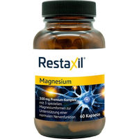 Produktbild von Restaxil Magnesium Kapseln vegan laktosefrei glutenfrei 60 Stück