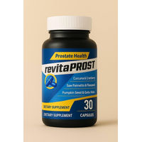 Produktbild von Revita Prost Black Edition Kräuter-Komplex von GLOBAL D LTD 30 Kapseln für Männer