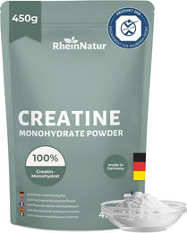 RheinNatur Creatine Monohydrat Pulver ohne Zusatzstoffe 450 g – Bild 1 von 1