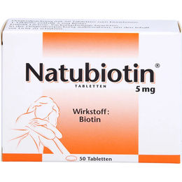Rodisma-Med Pharma GmbH Natubiotin Biotin Tabletten 5 mg 50 Stück – Bild 1 von 1