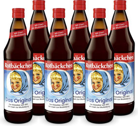 Rotbäckchen Fruchtsaft Direktsaft 6er Pack 6 x 700 ml glutenfrei und laktosefrei – Bild 1 von 4
