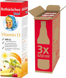 Rotbäckchen Vital Vitamin D3 vegan Flüssig 3er Pack (3 x 450 ml) – Bild 1 von 5