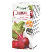 Produktbild von Rote Bete FORTE mit Eisen und Vitamin C von HERBAPOL KRAKAU 60 Tabletten