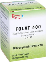 Royox Folat 400 Folsäure Kapseln 100 Stück – Bild 1 von 1