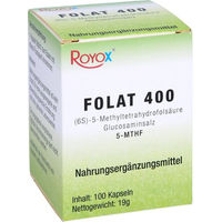Produktbild von Royox Folat 400 Folsäure Kapseln 100 Stück